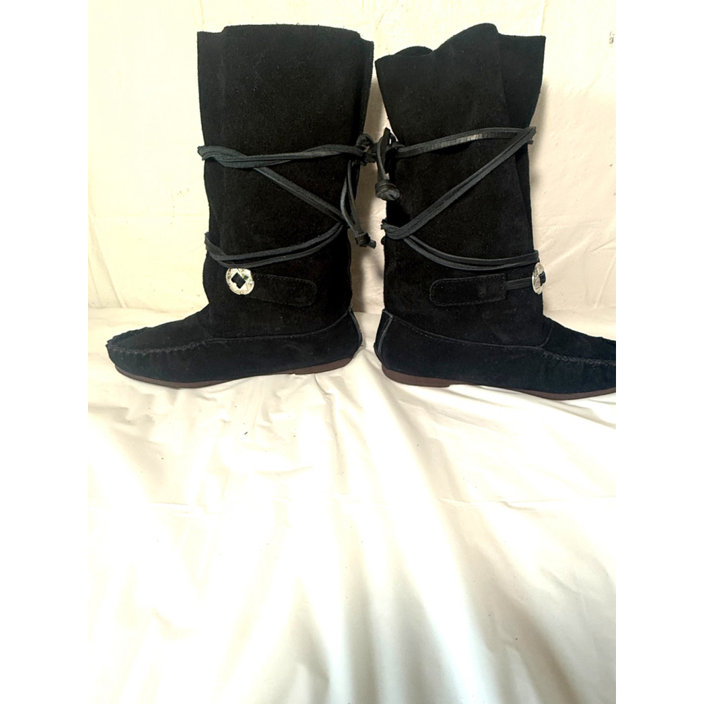 SOUTHWEST INDIAN FOUNDATION Huron Spirit suede Boots size 8